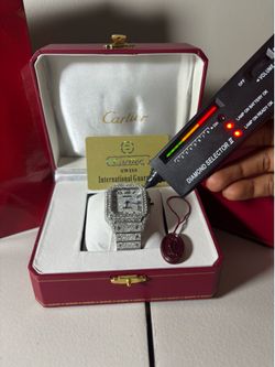 VVS1 moissanite Cartier watch