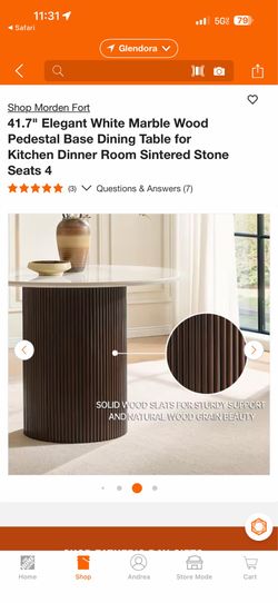 Brand new just opened pedestal dining table