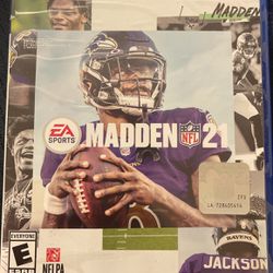 Madden 21 Partially Opened Unused PS4