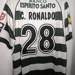 Sporting Retro Soccer Jersey Ronaldo 