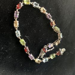 Natural Multi Gemstone Bracelet 
