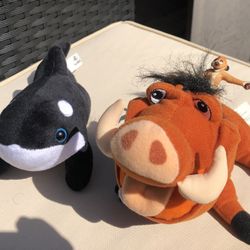 Disney Pumbaa w Timon Riding & Orca Toys