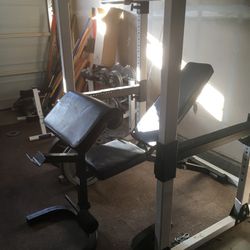 Squat Rack / Bench / Weights