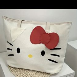 Beautiful Canvas Hello Kitty Tote Bag 💼 