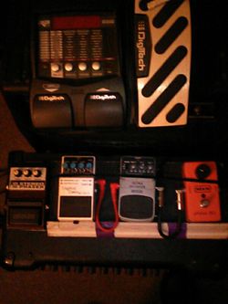 Effect pedals Phaser, Delay,octive, etv