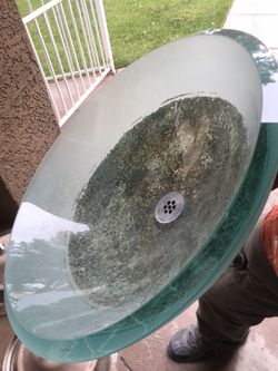 Frosted Vessel Sink