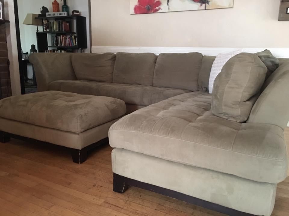 Sectional W Matching Ottoman 