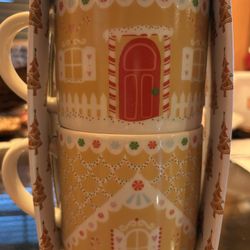 Gingerbread House Mug Set