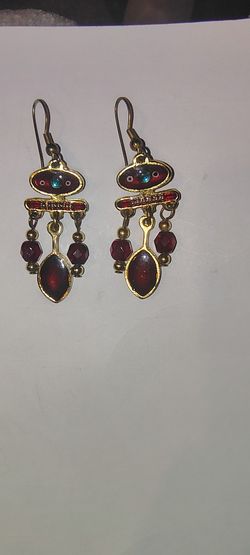 Vintage Edgar Berebi Gold-Tone Dangle Earrings
