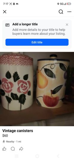 Vintage canisters