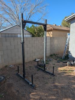 Rouge Rack and Olympic Sized weights and Bars