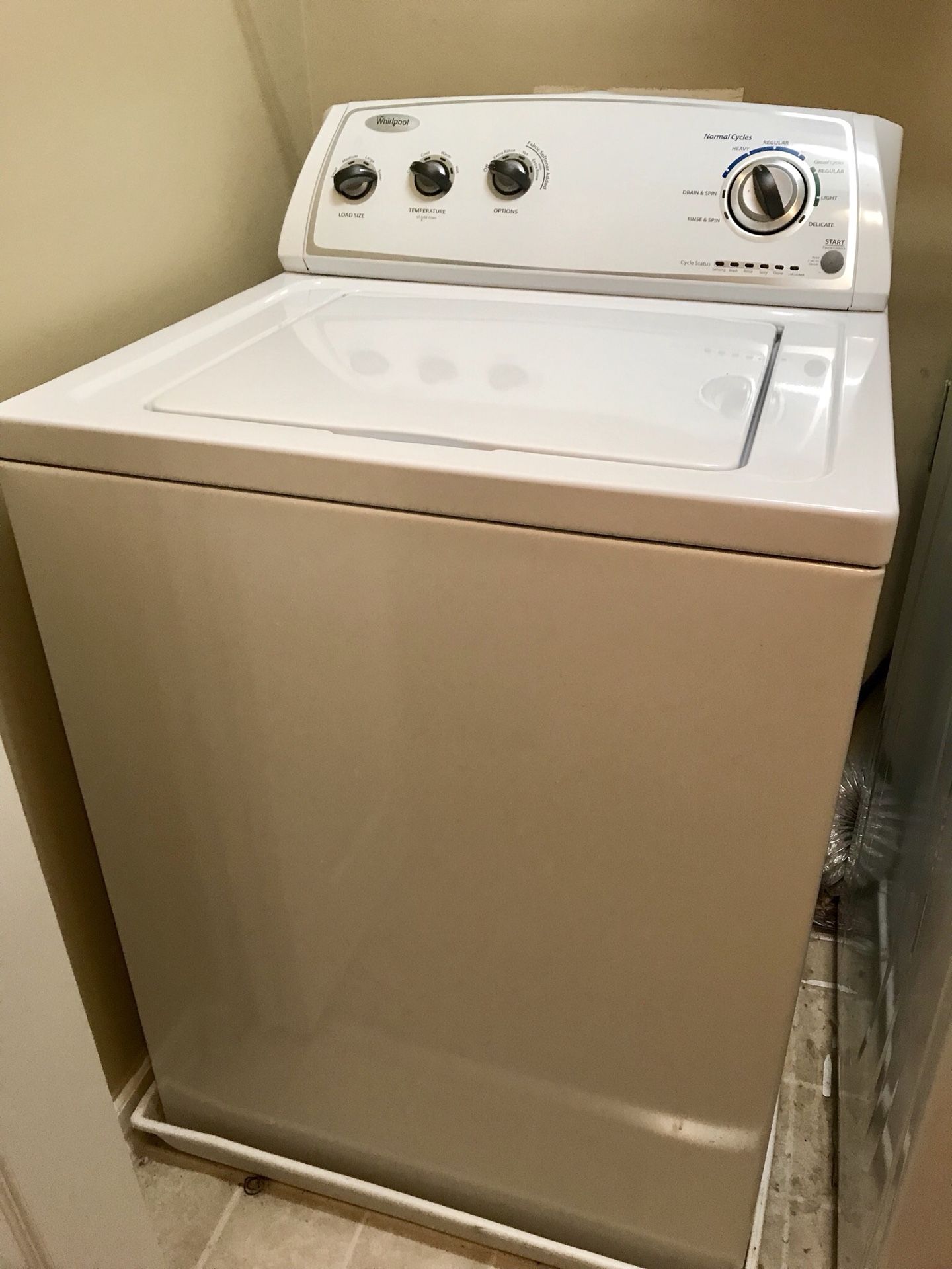 Washer Dryer Set - Whirlpool, White