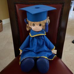 Precious Moment Graduation Doll With Stand