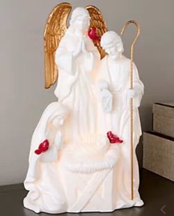 Jane x Home Reflections 17' Lit Ceramic Cardinal Nativity