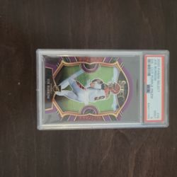 2020 Panini Select Joe Burrow Die-Cut Purple Prizm