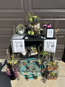 “Pay What You Wish” Plant Stand