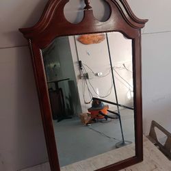Mirror For Wall Or Dresser Real Wood 
