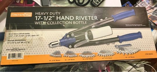 17-1/2 in. Hand Riveter with Collection Bottle