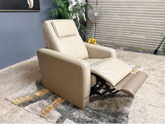 Brand New 100% Top Grain Leather Dual Power Recliner - Delivery Available