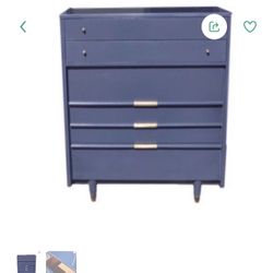 Blue Lacquered Chest Mcm 