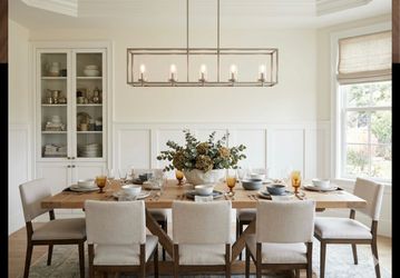 Large Pendant Light Island Fixture Brushed Nickel