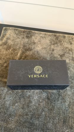 Versace VE3346 GB1 Eyeglasses Men's Black Full Rim Rectangle Shape $100