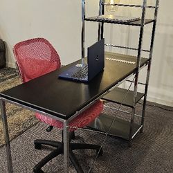 Desk With Shelves
