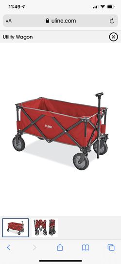 Red Uline Utility Wagon