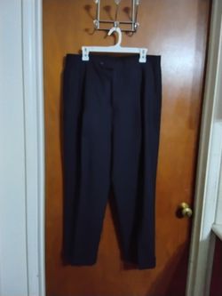 Men's Black pin stripped Dress Pants.  36x29