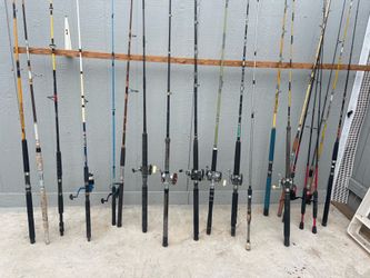 Fishing rods and reels asking $65!!! Each pair