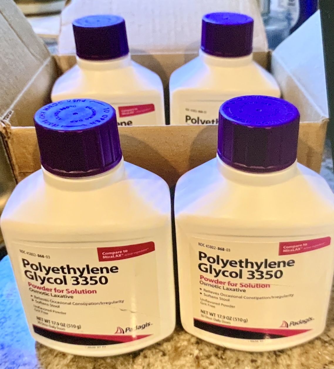 Polyethylene Glycol 3350 All Four $30.00