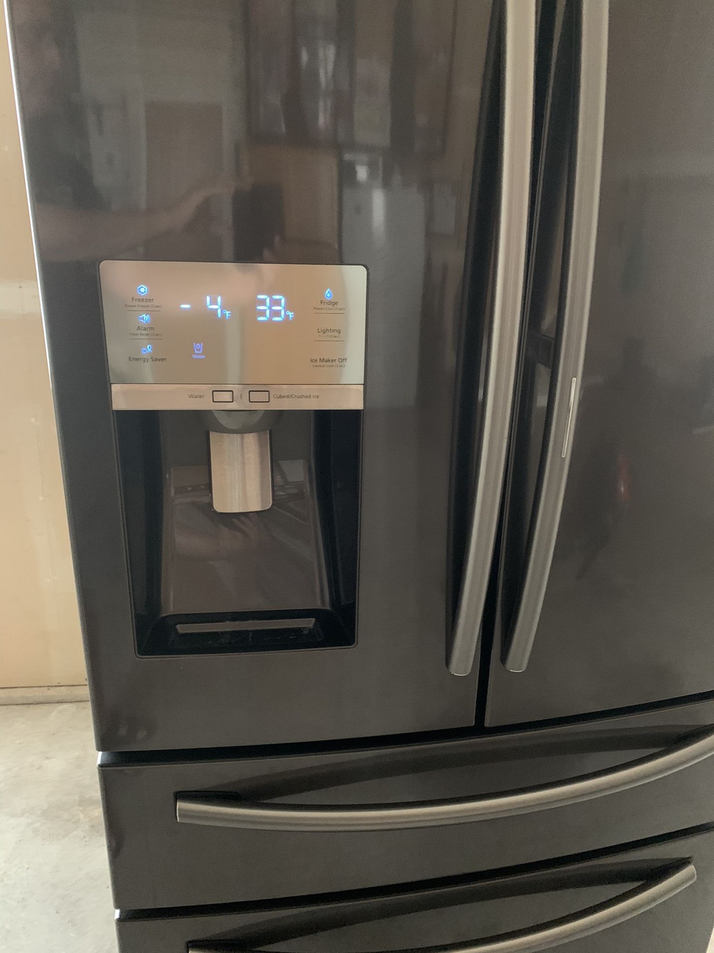 Counter depth Black Stainless 36” refrigerator