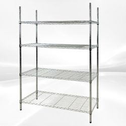 NSF W48xD18x H71 4 Tier Wire Shelving Shelves