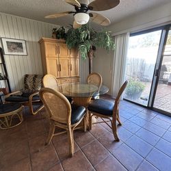 Boho dining table and chairs!