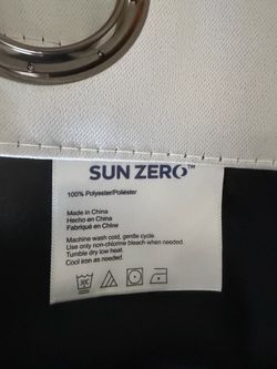 Sun Zero blackout curtains. Set of 3
