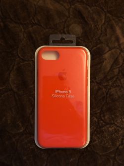 iPhone 8 silicone case red