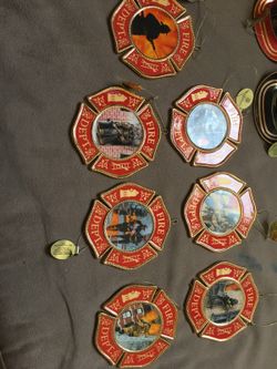 Firefighter tree ornaments by Bradford exchange