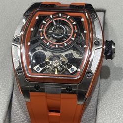 NEW Invicta 49034 S1 Rally Torque Automatic Watch w/ Skeleton Dial 44mm Orange