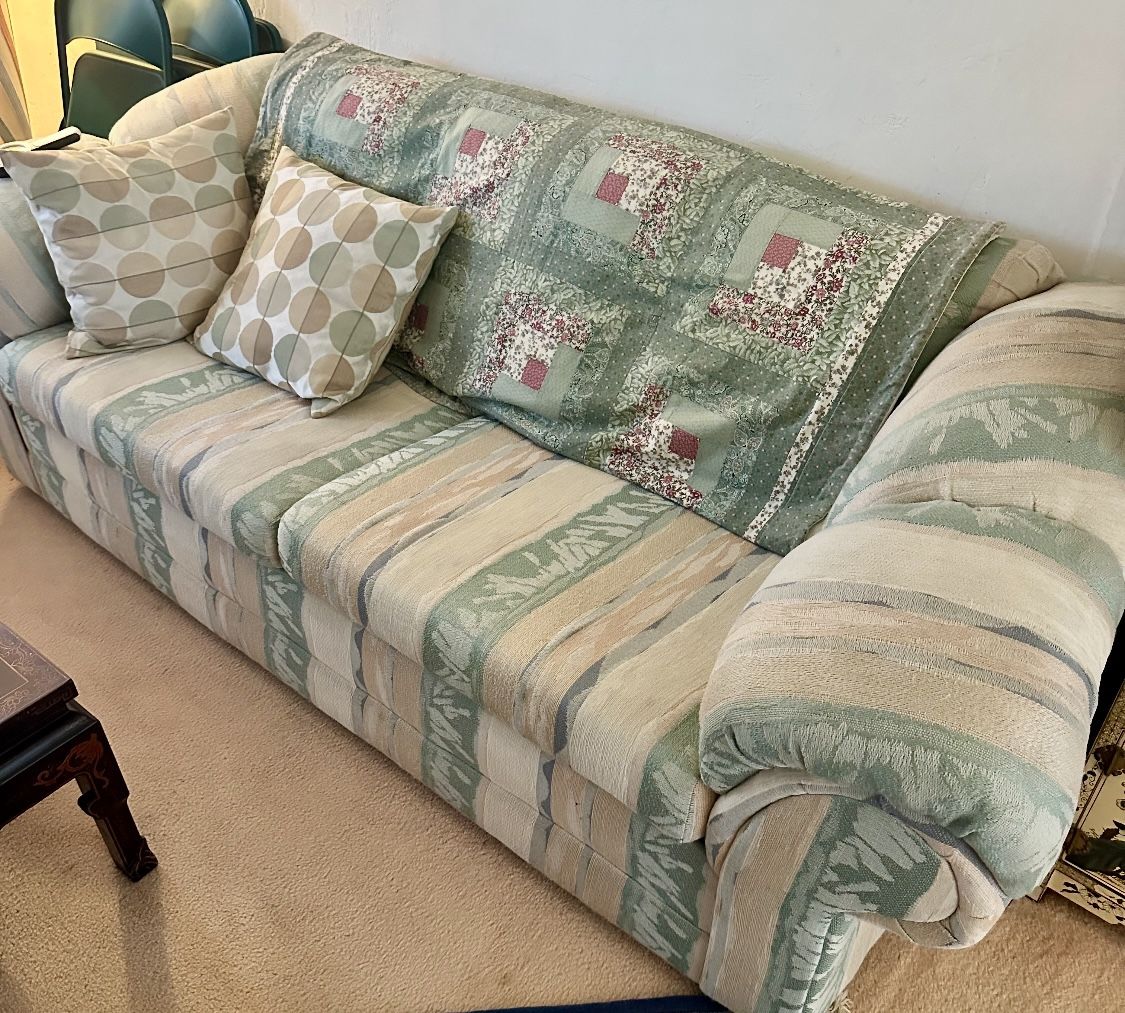 traditional farmhouse style couch & loveseat & chair