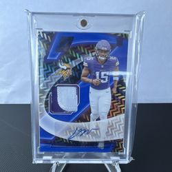 2024 Panini Zenith Football Dallas Turner Rpa 13/25 Vikings Rookie Auto