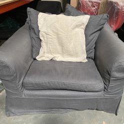 Original 1990s Shabby Chic Chair Set - 2 Armchairs, 1 Large “Squishy” Chair
