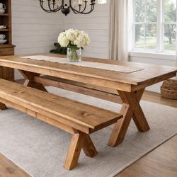 Custom Designed Farmhouse Dining Tables.