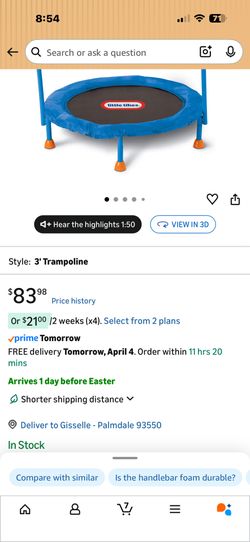 little tikes trampoline