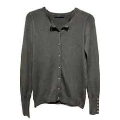 Zara Button Up Gray Cardigan Size S