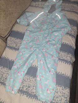 New,thermal fleece lined rain/ wind overal 4 t