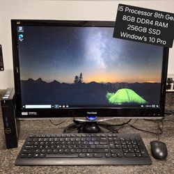 Dell Optiplex 3060 i5 Processor 8th Gen Desktop Computer With Monitor Keyboard And Mouse Included