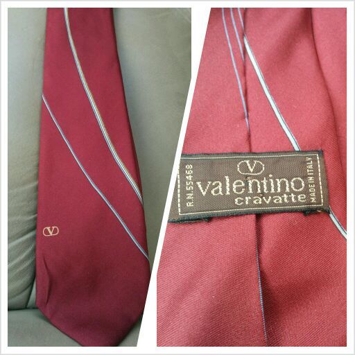 Valentino 100% silk tie