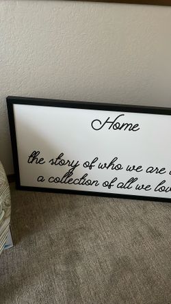 Large Home Sign