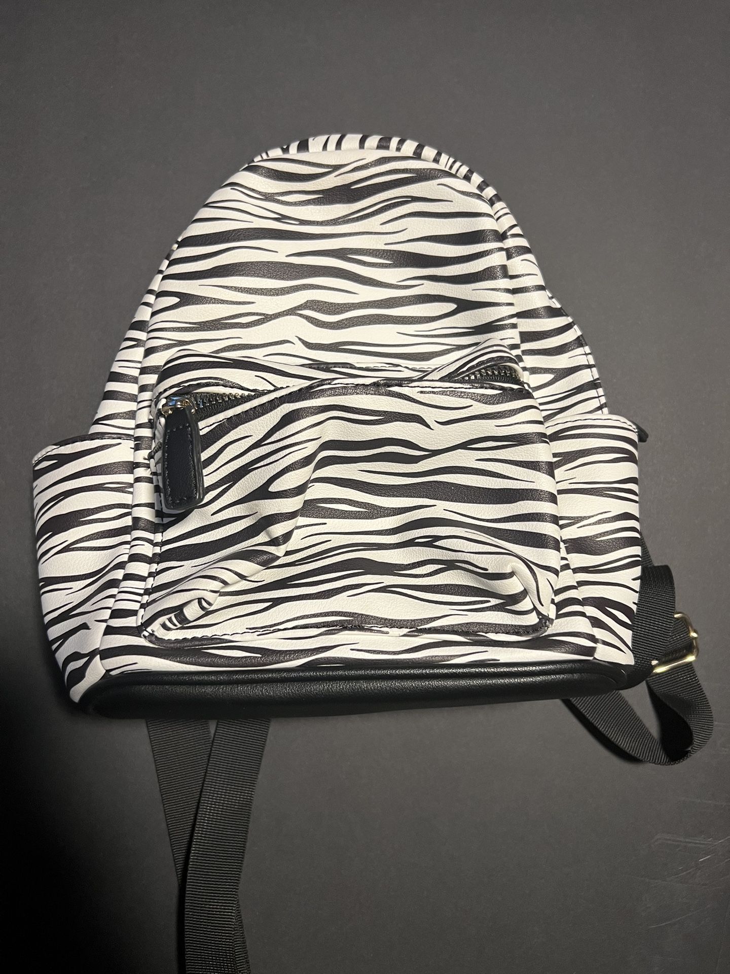 Like Dreams, Zebra Print Backpack Purse