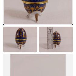 Porcelain Egg Trinket 